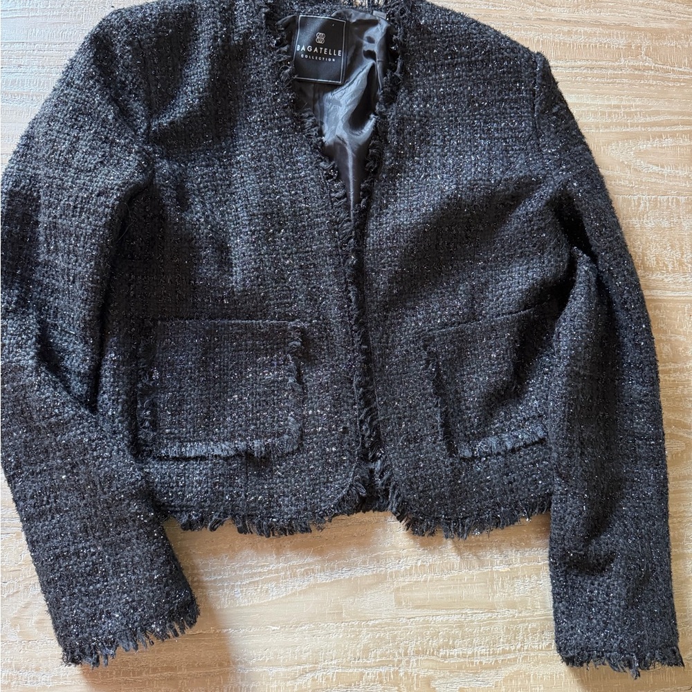 Bagatelle Black Textured Blazer never worn